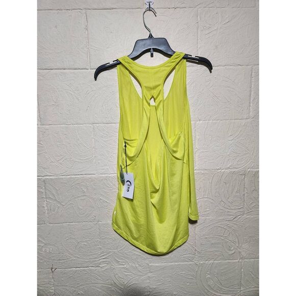 NWT Zyia Active Neon Lime Vented Open Back Tank Size XXL - Picture 2 of 3